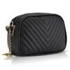 Voguish Quilted Sling Bag for Girls/Womens (Black) | Stylish Side Shoulder Crossbody Bags For Girls