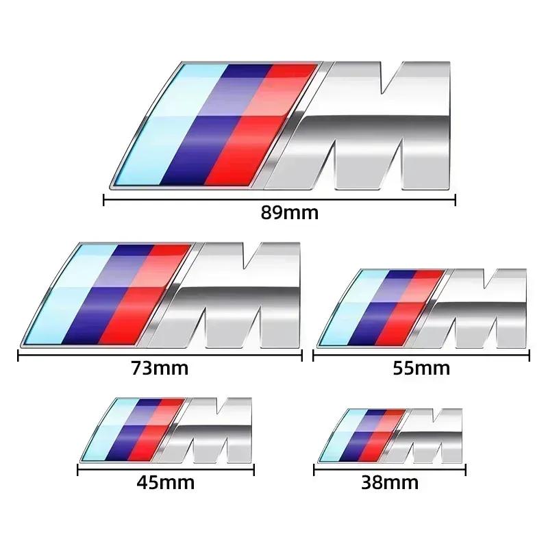 38мм 45мм 55мм 73мм 89мм 3D ABS Наклейка-эмблема на крыло автомобиля для BMW M M3 M5 F10 F30 F20 E28 E30 E34 E36 E39 E46 E91