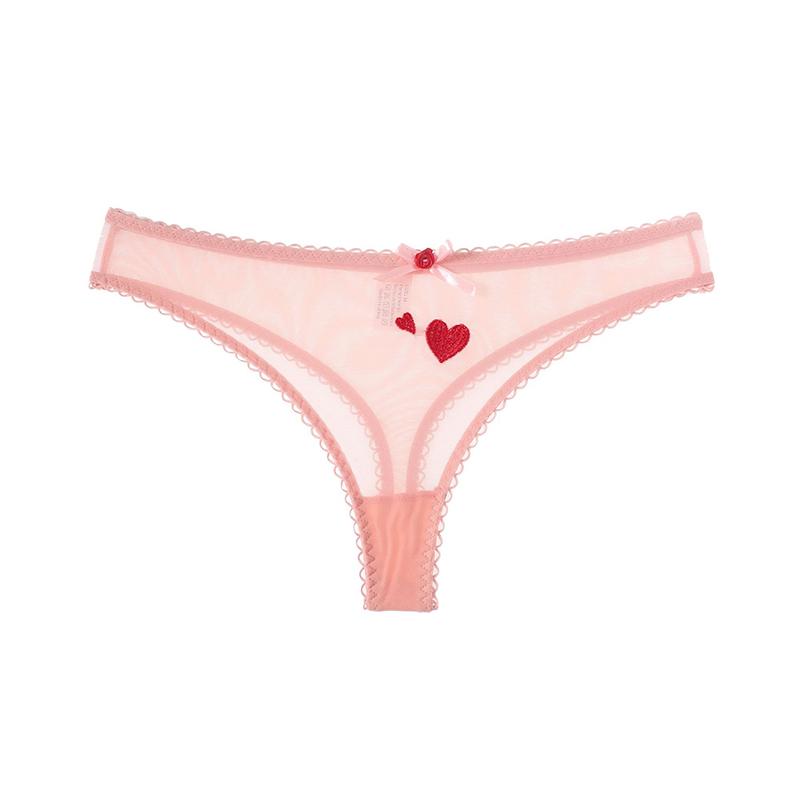 Mesh Transparent Thong Women Embroidery Lace Sexy Underwear Seamless G-String Female Panties Intimates Lingerie