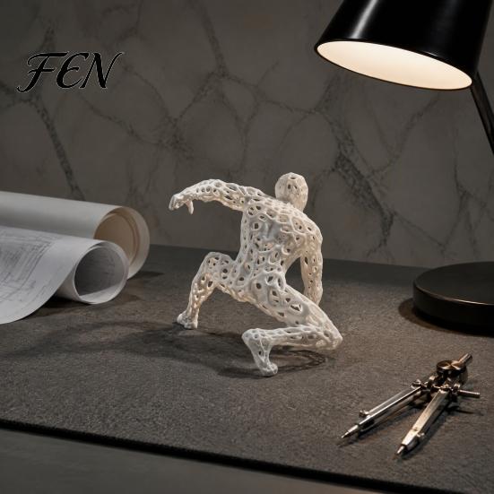 Cool Car Interior Decorations 3D Printed Hollow Mesh Superhero Figurine, Creative Spider Style Action Pose Unique Design Collectibles Desktop