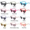 Vintage Heart-Shaped Sunglasses UV Protection Eyewear for Party, Balls, and Photo Props  for Women