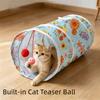 S-Shape Cat Tunnel House Foldable Rabbit Peekaboo Hideout 3 Way Cat Tubes  Summer/Winter Style