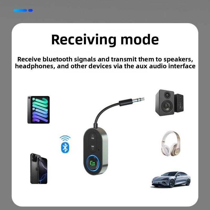 Adaptador de audio Bluetooth 5.3 receptor transmisor inalámbrico para PC altavoz auriculares