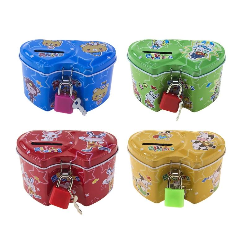 Мультяшная копилка-сейф с замком для ключа для креативных копилок X3UC