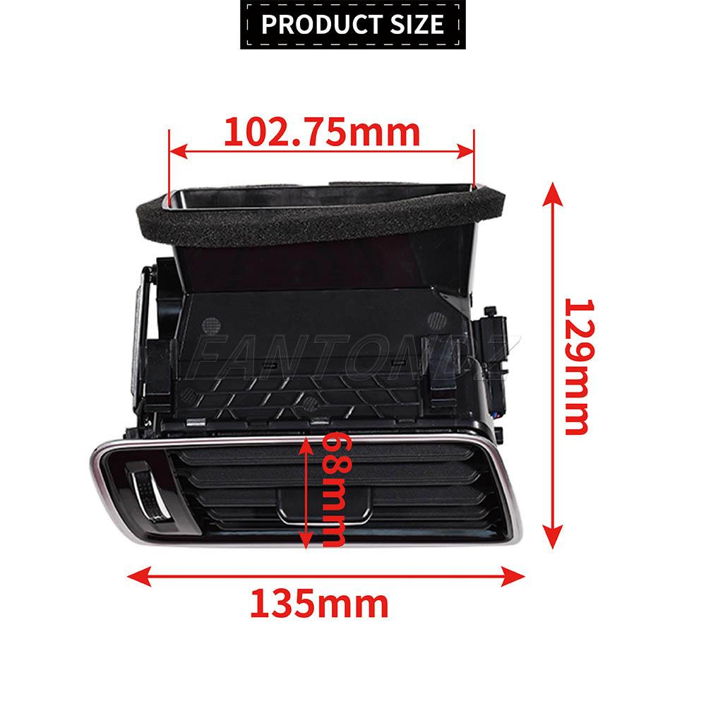 Black Chrome Piano Paint Air Conditioning Outlet Vents For VW Passat B6 B7 2006-2011 3AD819728A 3AD819701A 3AD819702A
