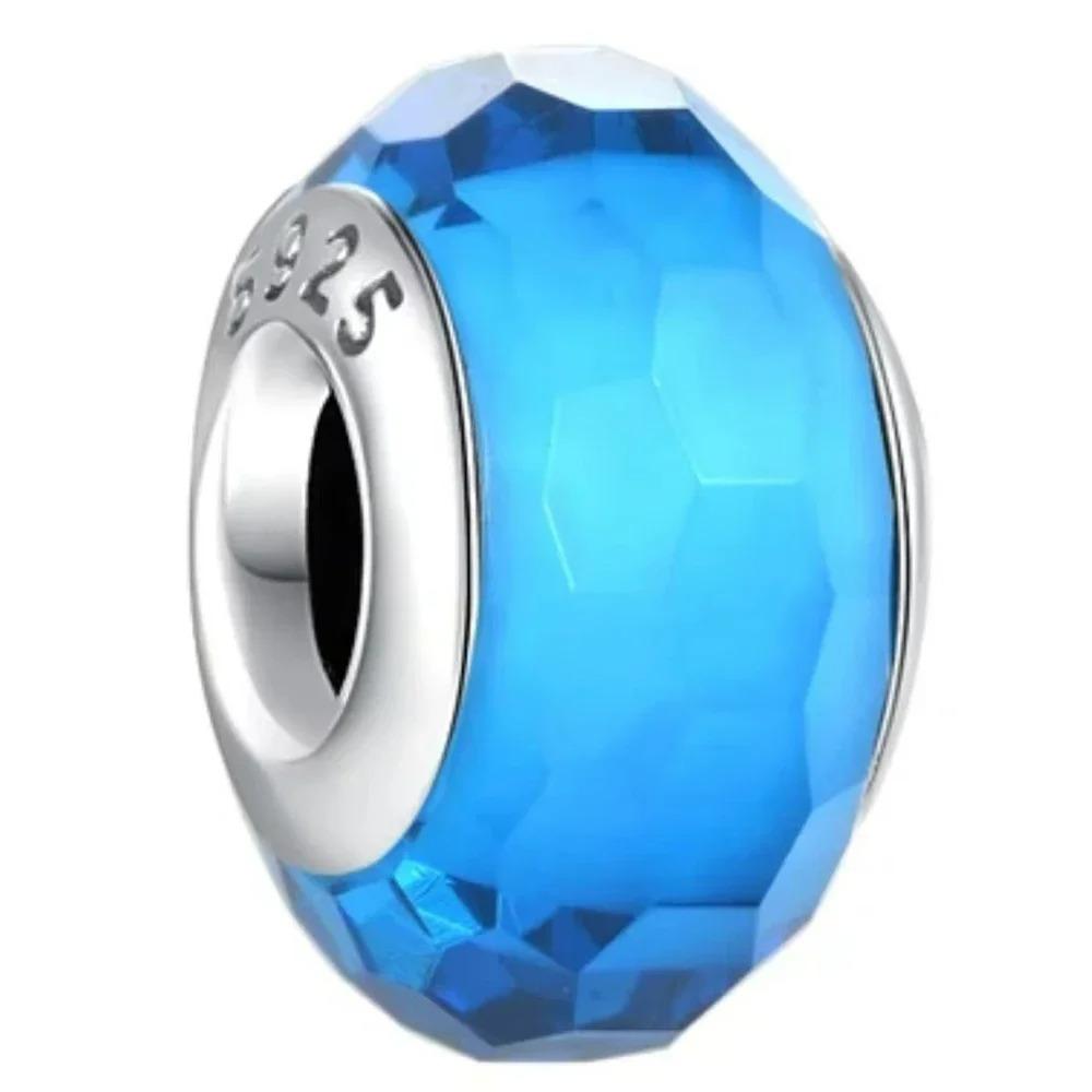 Серия Blue Ocean Серия стеклянных бусин-компонентов Металлические медные компоненты бусин из муранского стекла Компонент бусины-шарма Совместим с DIY океан
