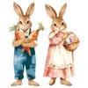Cartoon Easter Egg Window Decals Creative Easter Bunny Static Cling Decal  Party Supplies