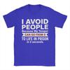 I Avoid People Because My Temper Can Go From 0 To Life In Prison In 2 Seconds Unisexs T Shirts Tees Short Sleeve Tshirt