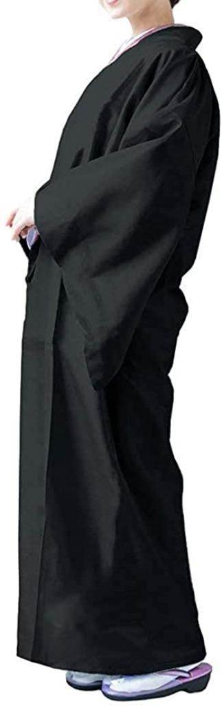 Дождевик японское кимоно [KYOETSU] Пальто, дождевик, женский (М, Черный)