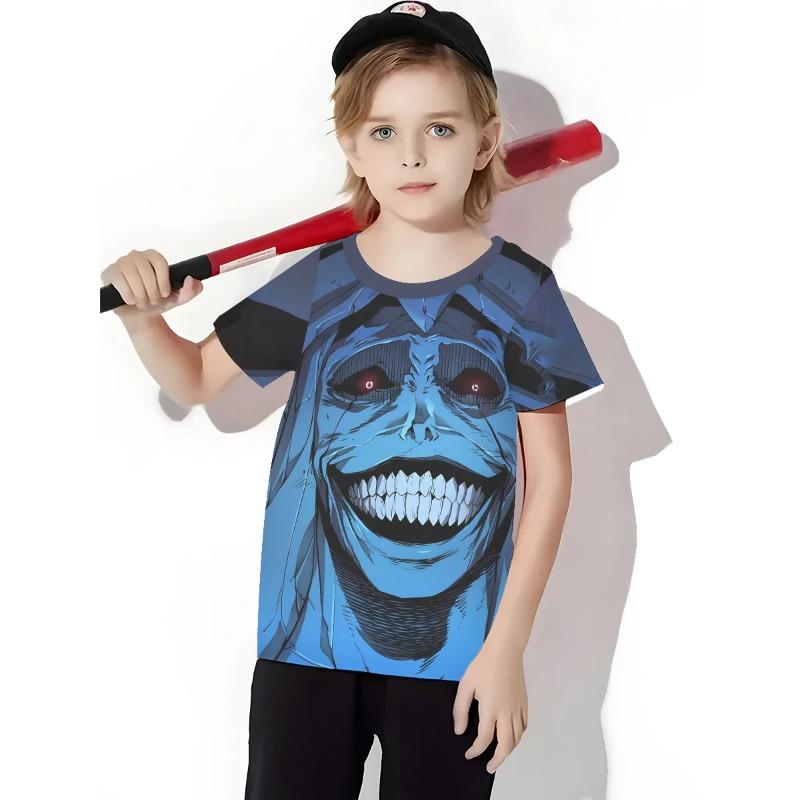 Аниме Solo L-levelings 3D Print Детская одежда от 5 до 14 лет Мужская верхняя одежда для детей Мальчик Девочки Детская футболка Верхние рубашки