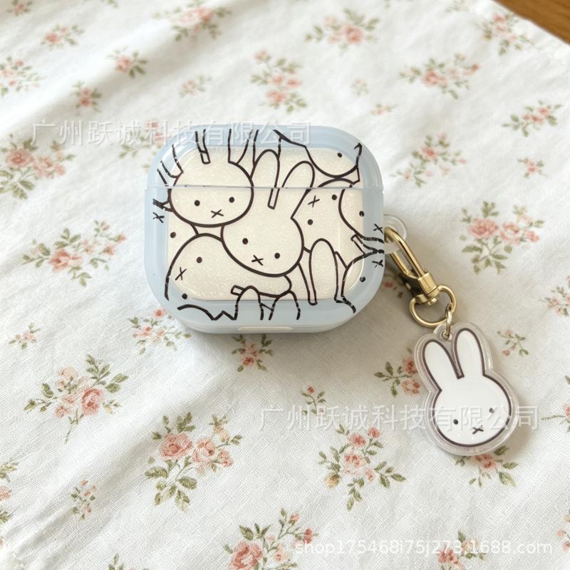 Cute Miffy Rabbit for AirPods protective case pro1 protective case 1/1 generation pro1 apple bluetooth headset case