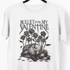Ремейк футболки Bullet for my valentine 2009, совершенно новая белая футболка, рок Унисекс Футболка