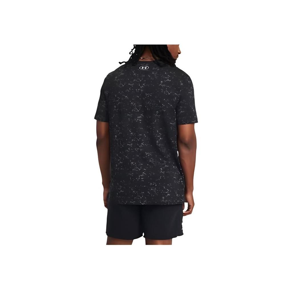 Under Armour Футболка Project Rock Johnson Series с принтом в виде животных, повседневная, с круглым вырезом и коротким рукавом, мужская, черная 1383220-001