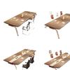 Modern Simple Long Conference Table & Chair Set for Office/Employee Training