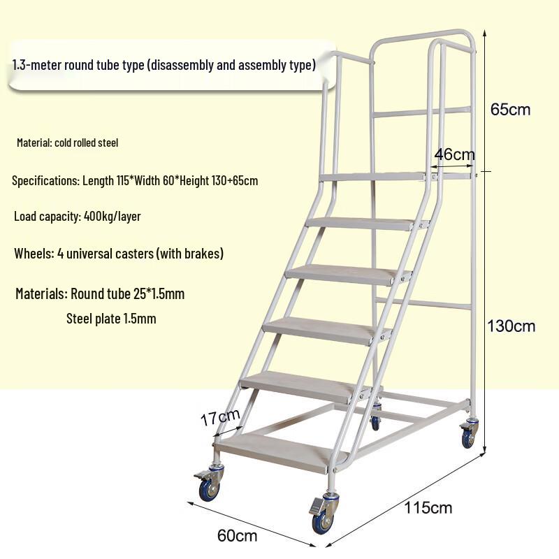 Mobile Warehouse & Supermarket Access Platform Ladder