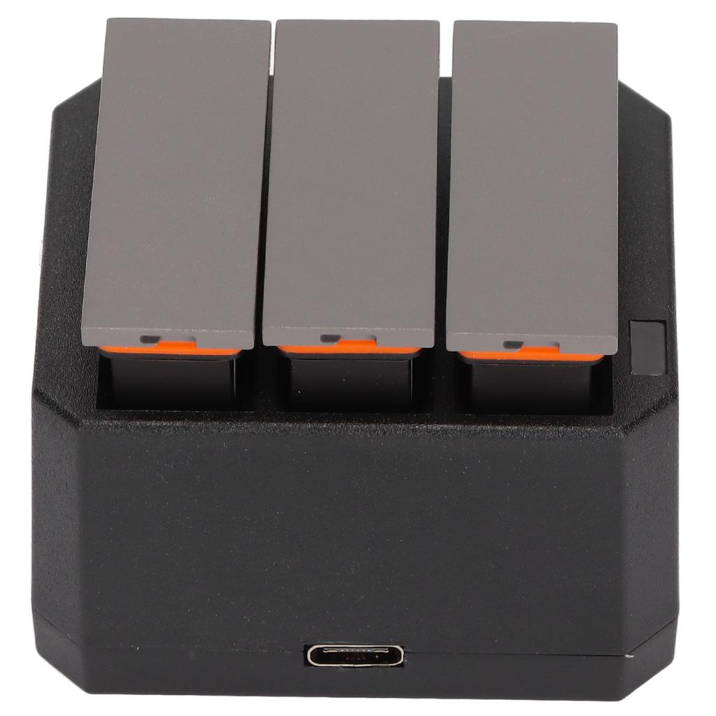 Battery Charger Kit for DJI OSMO Action Camera 3 Pack 1300mAh Batteries and 3 Channel Charger with LED Indicator