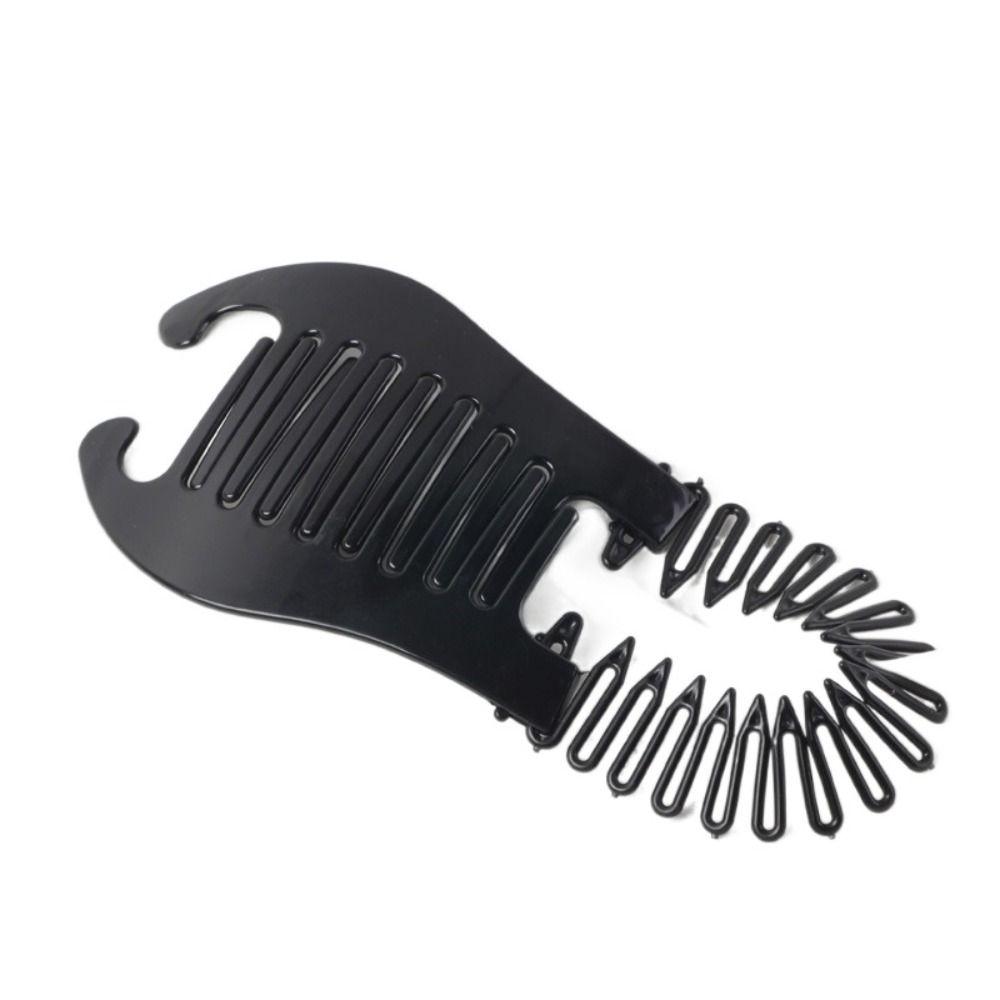 Женская расческа заколка-банан клипса черная коричневая резинки расческа для волос аксессуары для волос подъемник для волос коготь