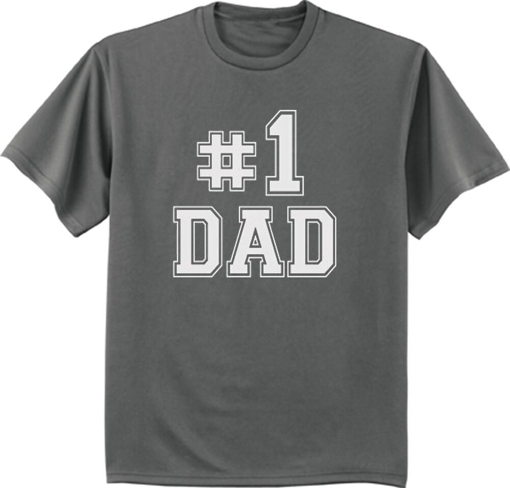 #1 Dad T-Shirt Gifts For Dad Mens Clothing Graphic Tee Birthday Fathers Day Gift