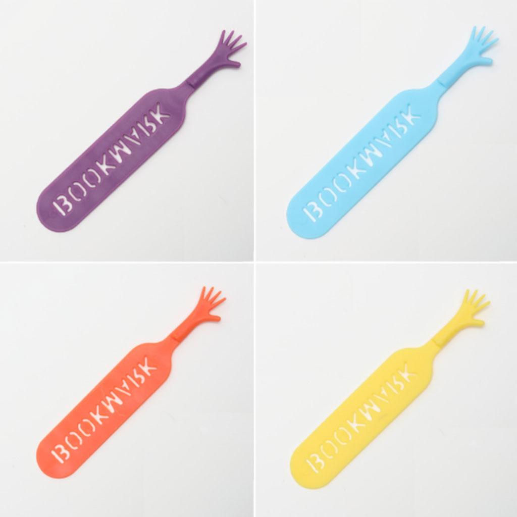 4pcs Funny Help Me Bookmarks Novelty Hand Pad Note Book Mark Stationery for Kids Students Teacher