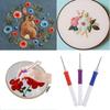 3 Colors DIY Embroidery Pen Handmade Embroidery Needle Weaving Tool Punch Needle Craft