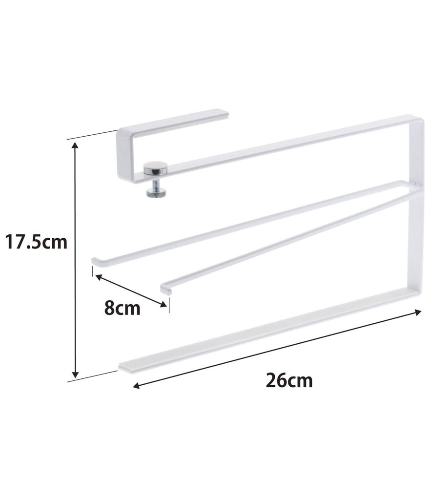 Держатель для кухонной бумаги Yamazaki Tower Ш8 x Г26 x Подвесной 3295 Подвесной держатель под шкафчик, Белый, Прибл.. В17,5см, Полка, Одноручный рез,