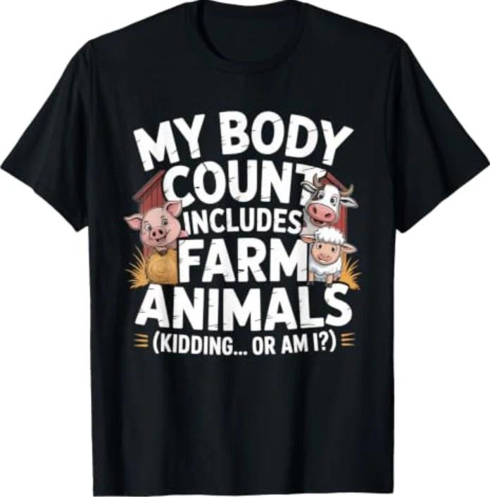 Embarrassing Shirt Farmer Meme Inappropriate Farm Animals T-Shirt