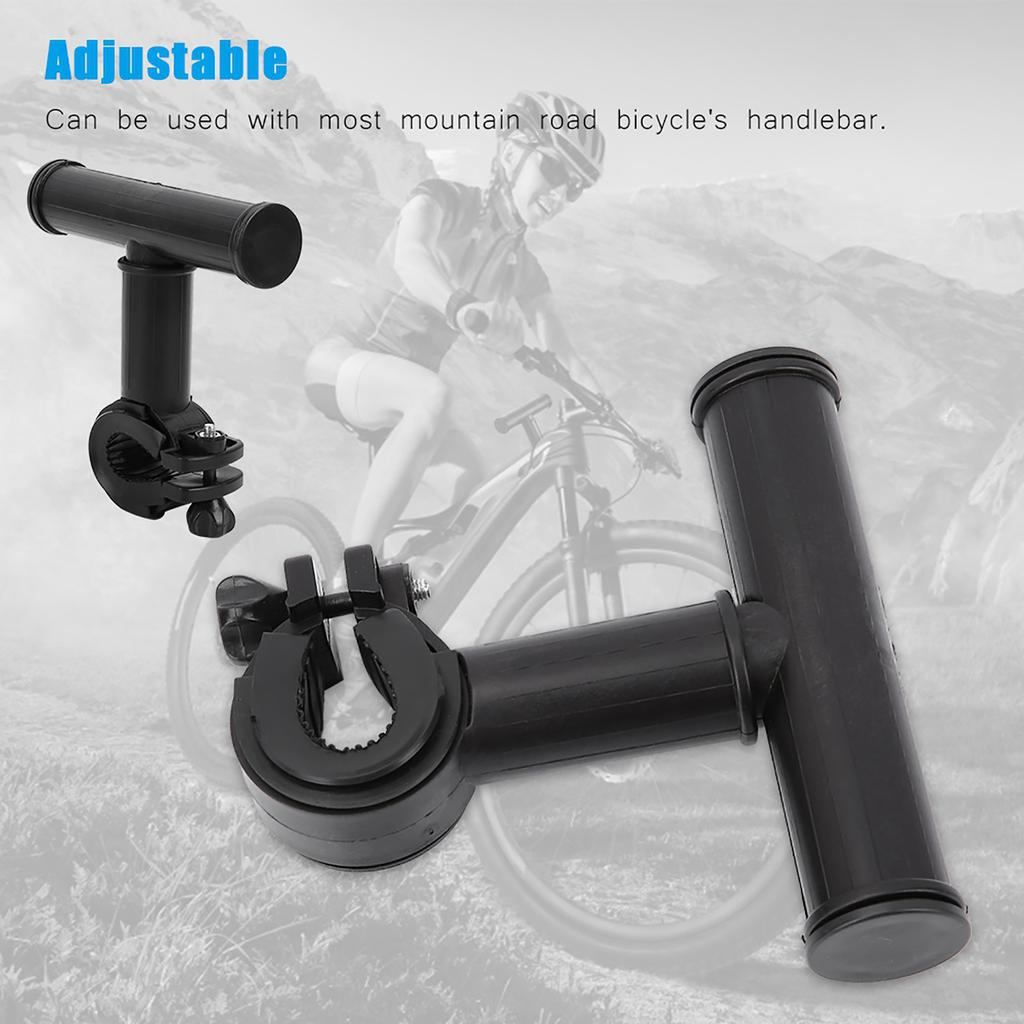 Mountain Road Bicycle t O shaped Handlebar Extension Mount Bracket Bike Flashlight Holder