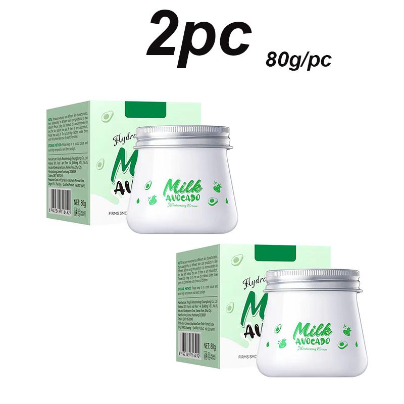 Молочный увлажняющий и питательный крем для лица и рук с эссенцией авокадо Молочный отбеливающий восстанавливающий крем для лица для ухода за лицом и кожей