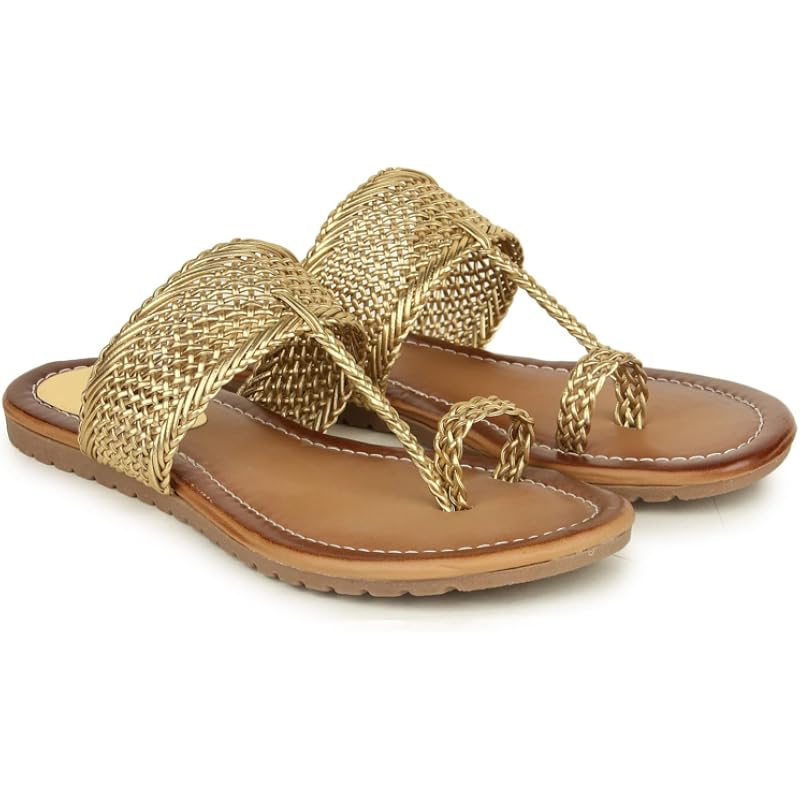 Shoetopia Стильные трендовые балетки для девочек, золотые - EU38