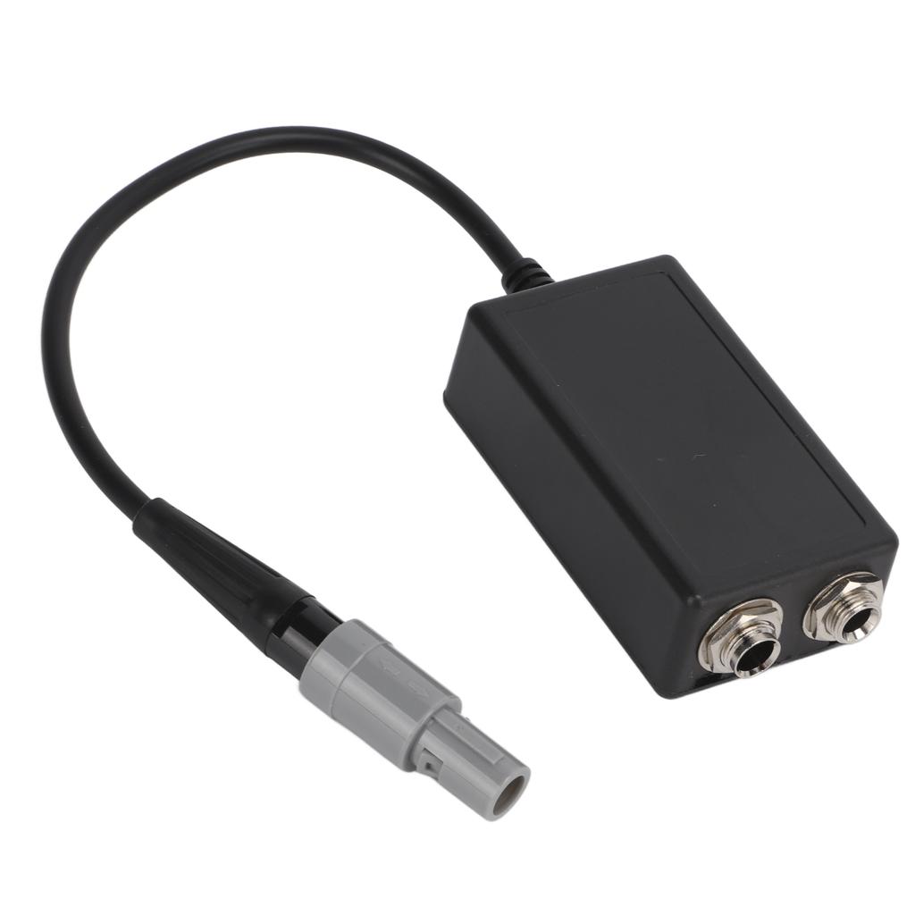 Aviation Headset Adapter General Aviation Dual for GA Female To for LEMO 6‑pin Male Adapter