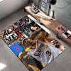 Sports Area Rug, Allen Iverson 76ers 3 SLAM Magazine Collage White Jersey Poster, Fan Cave Decor, Non-Slip Mat