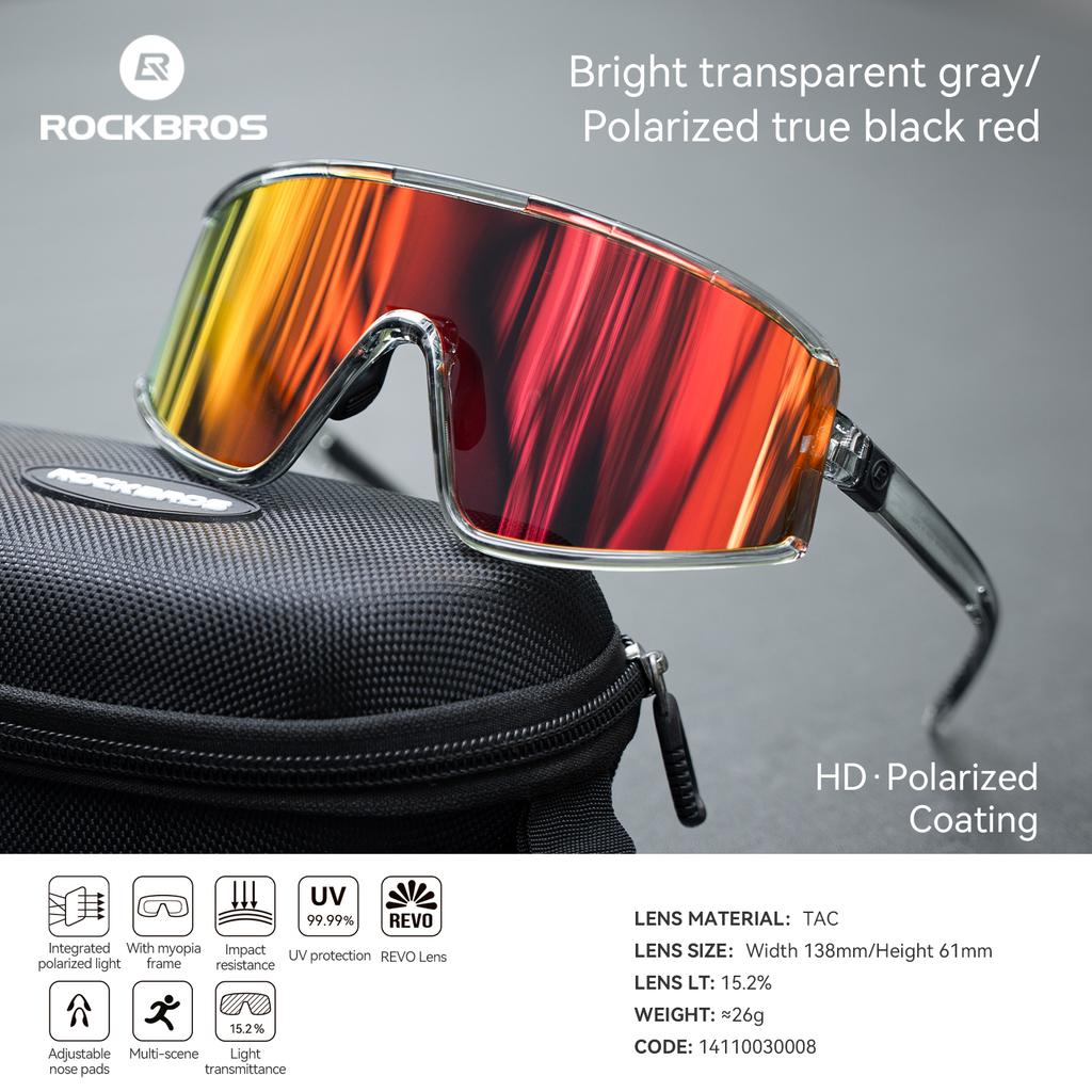 ROCKBROS Cycling Glasses Polarized / Photochromic Anti-fog Bike Eyewear Sunglasses UV400 Outdoor Sports MTB Road Bicycle Glasses 7