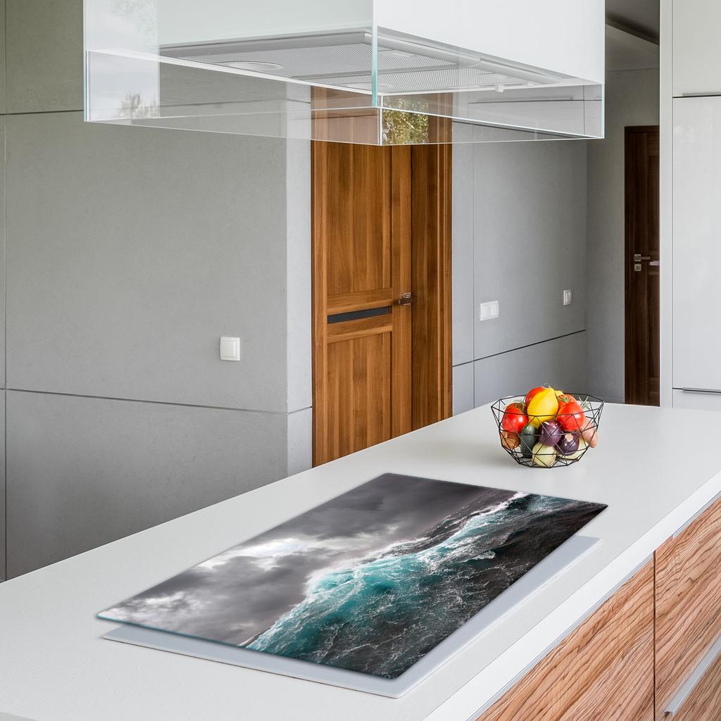 GLASS PROTECTIVE PLATE FOR STOVE 90x52 SEA
