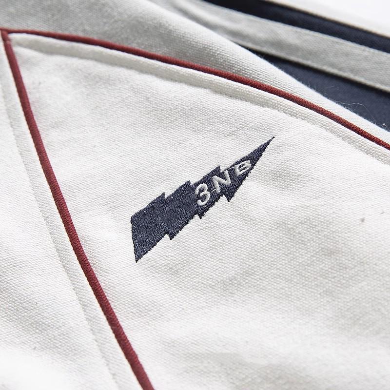 Полосатая мужская повседневная осенняя куртка в горном стиле с контрастными цветами