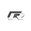 PCVHD1 R Logo Badge 3D Metal Car Metal Body Tail Trunk Sticker For Volkswagen VW Touran Beetle Golf Passat Jetta Polo Bora CC Lavida