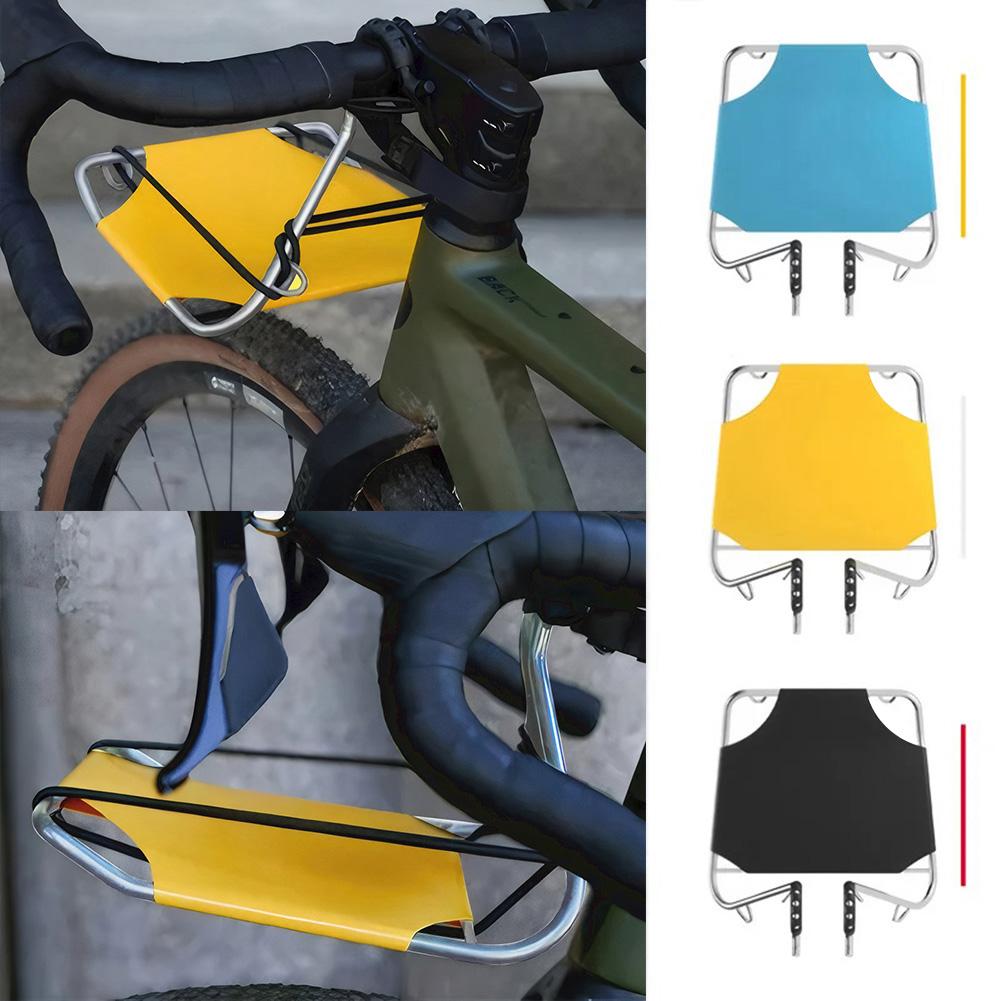 Folding Bike Front Bag Carrier Bicycle Basket Luggage Shelf Bracket Bike Front Rack Carrier for MTB Road Bicycle