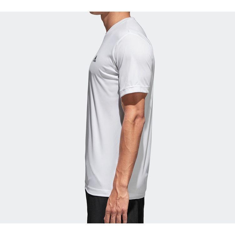 Adidas Tennis Sports Round Neck Short Sleeve T-Shirt Men Tops White AZ4077