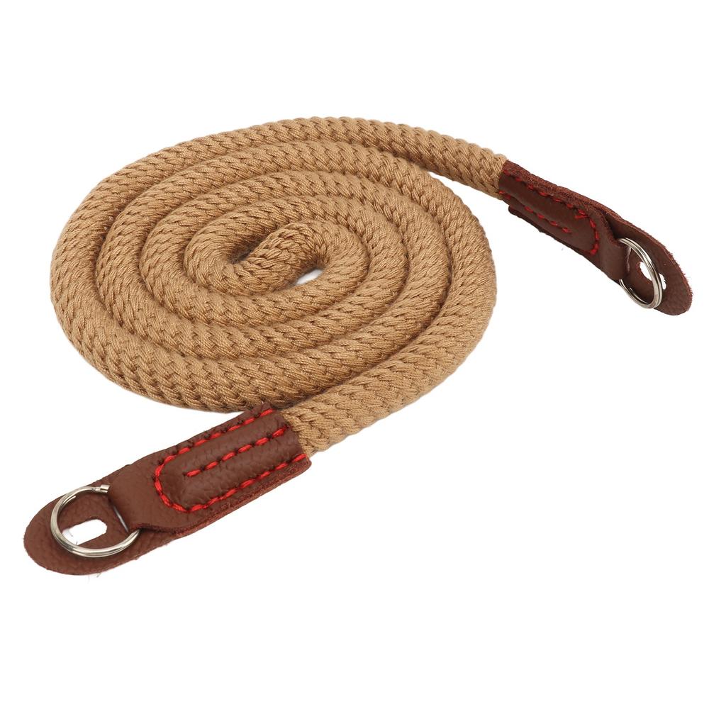 Cotton Artistic Simple Camera Strap Vintage Round Cord Camera Neck Strap for Retro Mini DSLR Camera