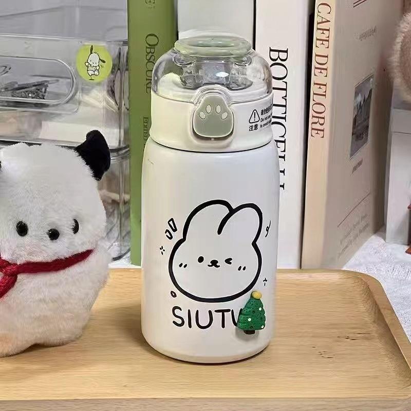 Термокружка Sanrio с лапкой, с вакуумной изоляцией из нержавеющей стали, для детей и студентов