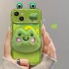 Подходит для Apple 15promax Чехол для мобильного телефона iPhone 14/13 Плюшевая лягушка Кукла 11/12 Flip Mirror Xs