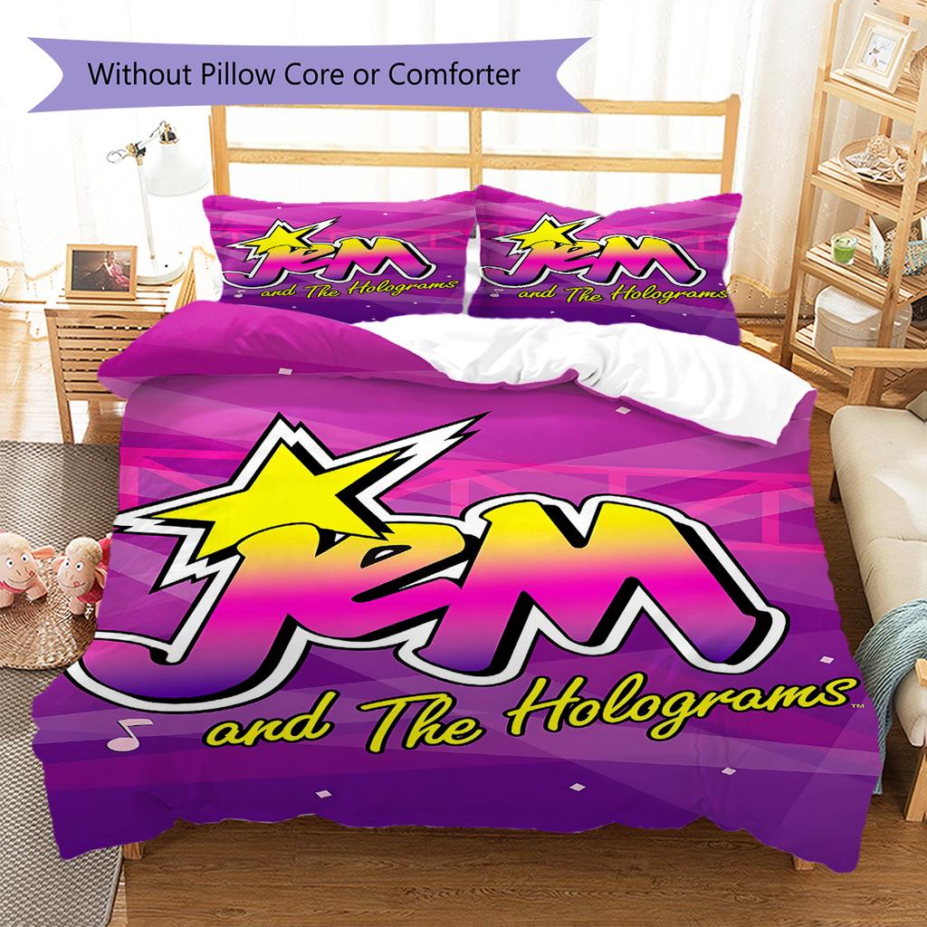 Heartstopper,Jem Pattern Bedding,Quilt Set Quilt Cover Pillowcase Home Birthday Gift (1 * duvet cover + 2 * pillowcase, without core)