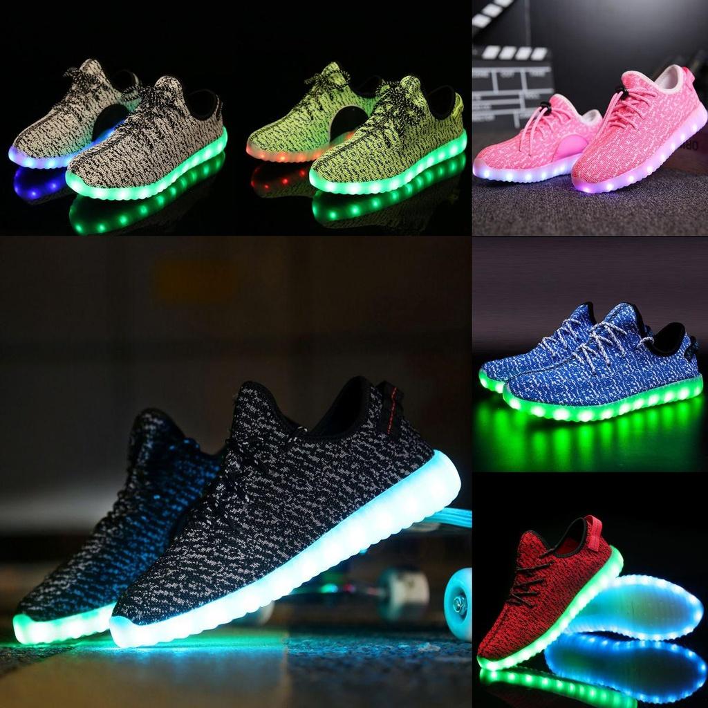 Luminous Sneakers Led Usb Charge Children Low Cut Shoes Fashion Casual Gift
