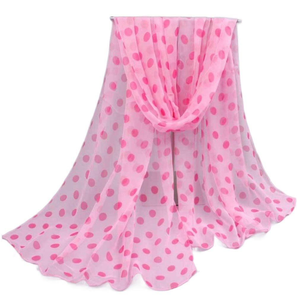 Wraps Chiffon Scarf Neckerchief Hijab Scarf Silk Scarf Polka Dot Scarf Ladies Women's Scarves Shawl