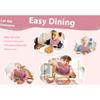 Baby Silicone Tableware Set Newborn Baby Complementary Tableware Silicone Compartmentalized Meal Plate Complementary Bowl Bib Feeding Set