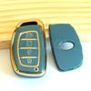 4-кнопочный ТПУ чехол для ключа автомобиля для Hyundai Avante Sonata Santa Fe 2015 2017 2018 Tucson 2017 2018 Elantra Azera 2018 Creta