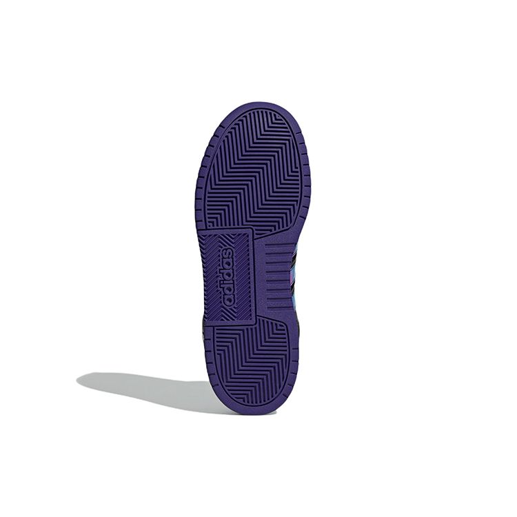 Adidas Neo 100Дб Полукежуальные Нескользящие Прочные Высокие Кеды для Скейтборда Унисекс Кеды для Скейтборда Черные Фиолетовые H03422