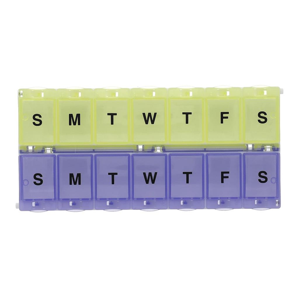 2-Week Use (with Lock) Pill Planner, 2Xl, 1 Count