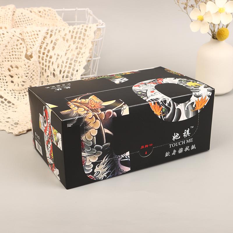 100Pcs Disposable Tattoo Towel Paper Tattoo Wipe Paper Disposable Strong Water Absorption Tattoo Skin Cleansing Towel Tissue