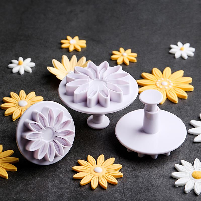 3 шт. Набор инструментов для украшения торта Sugarcraft, инструменты для резки помадки, набор форм для печенья, бисквита, торта, снежинки, аксессуары для выпечки