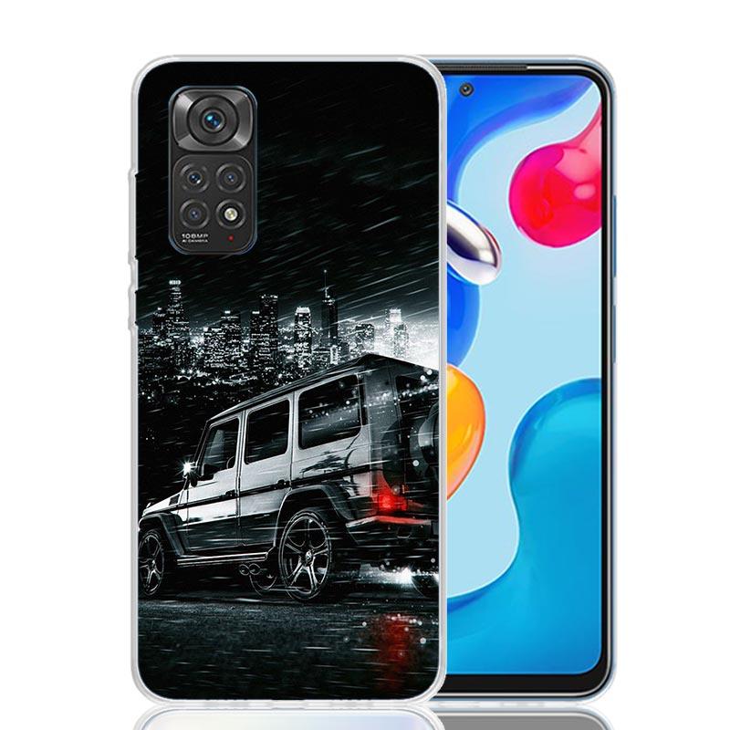 Чехол для телефона Sport Car C63 E63 S63 G63 для Xiaomi Redmi Note 13 14 15 Pro Plus 12S 12 14S 11S 11E 10 10S 11 11T 5G 4G Cover Coque